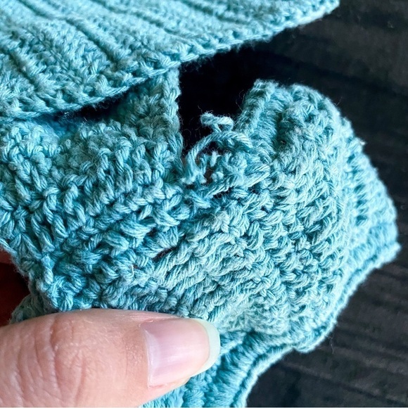 AKOIA SWIM Swimsuit Riu Twist Crochet One-Piece Backless Blue M NWT - Picture 3 of 8